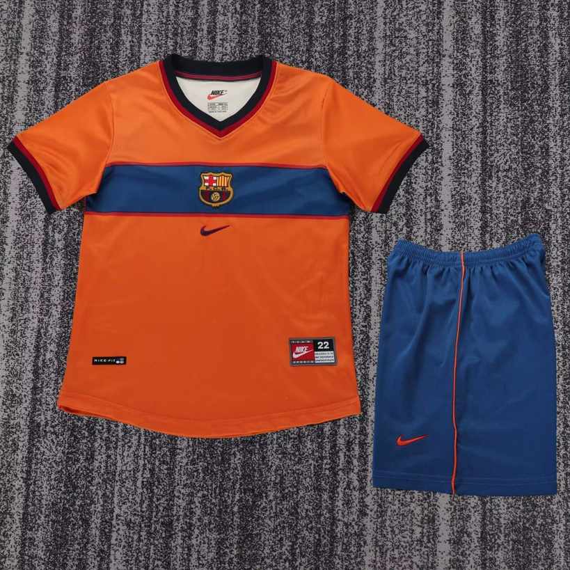 98 99 Barcelona third Away Kids Retro Kit 98 99 巴萨 二客 孩子 复古套件