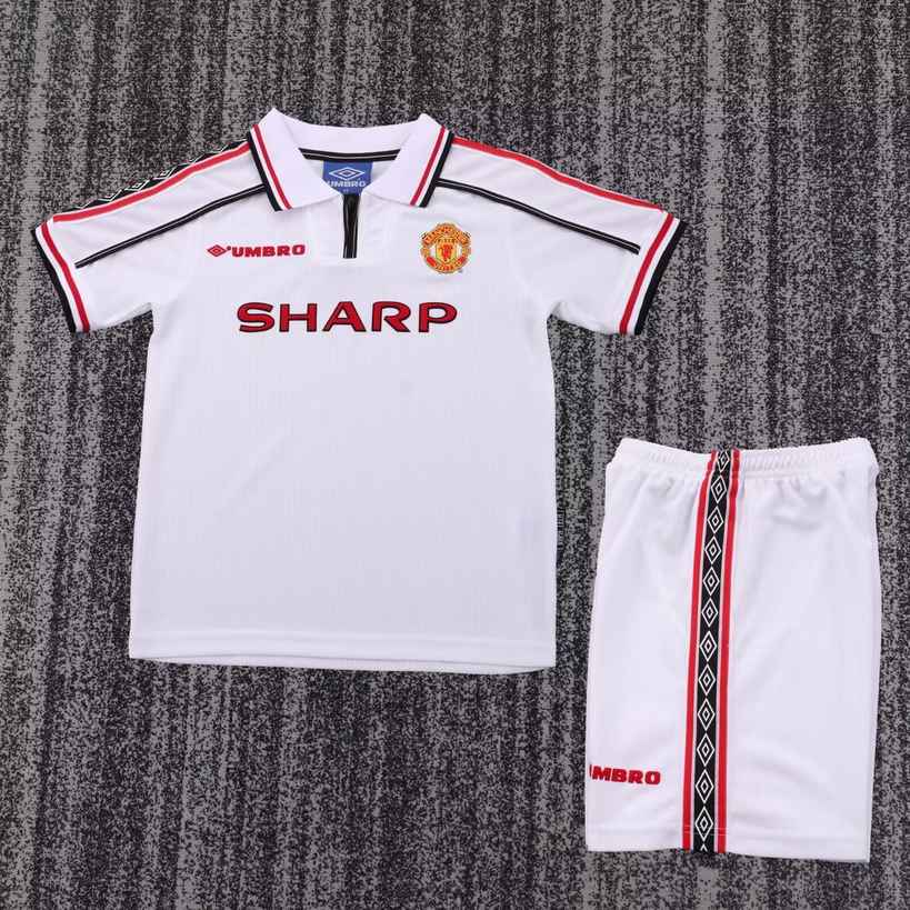 98 99 Man United Commemorative Edition Retro Children's Set 98 99 曼联 纪念版 复古 孩子套装