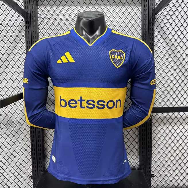 2026/27 Boca Juniors Home Long Sleeve Player Version Soccer Jersey S-2XL