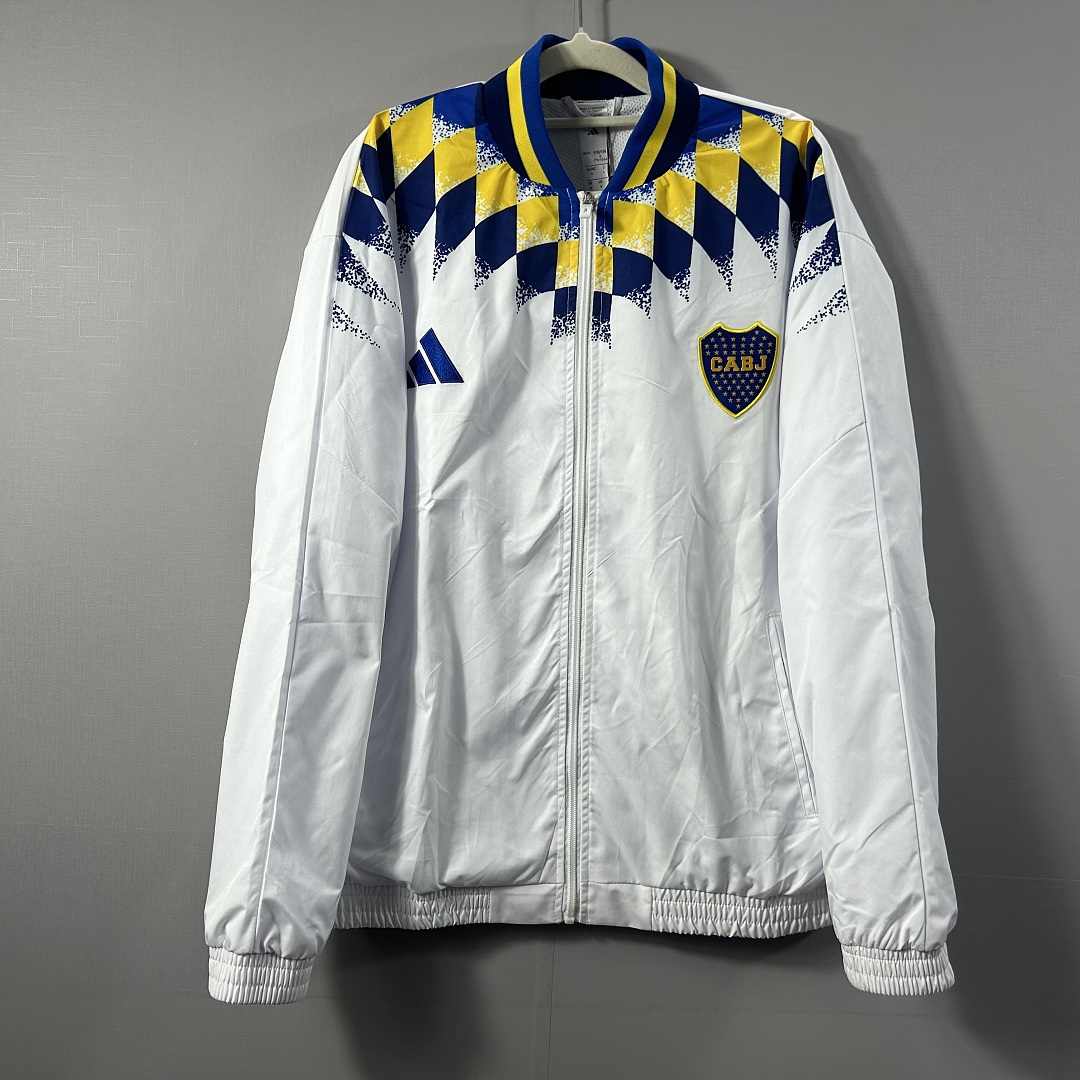 Coupe-vent Boca Juniors blanc — 2026/27 · tailles S–XXL