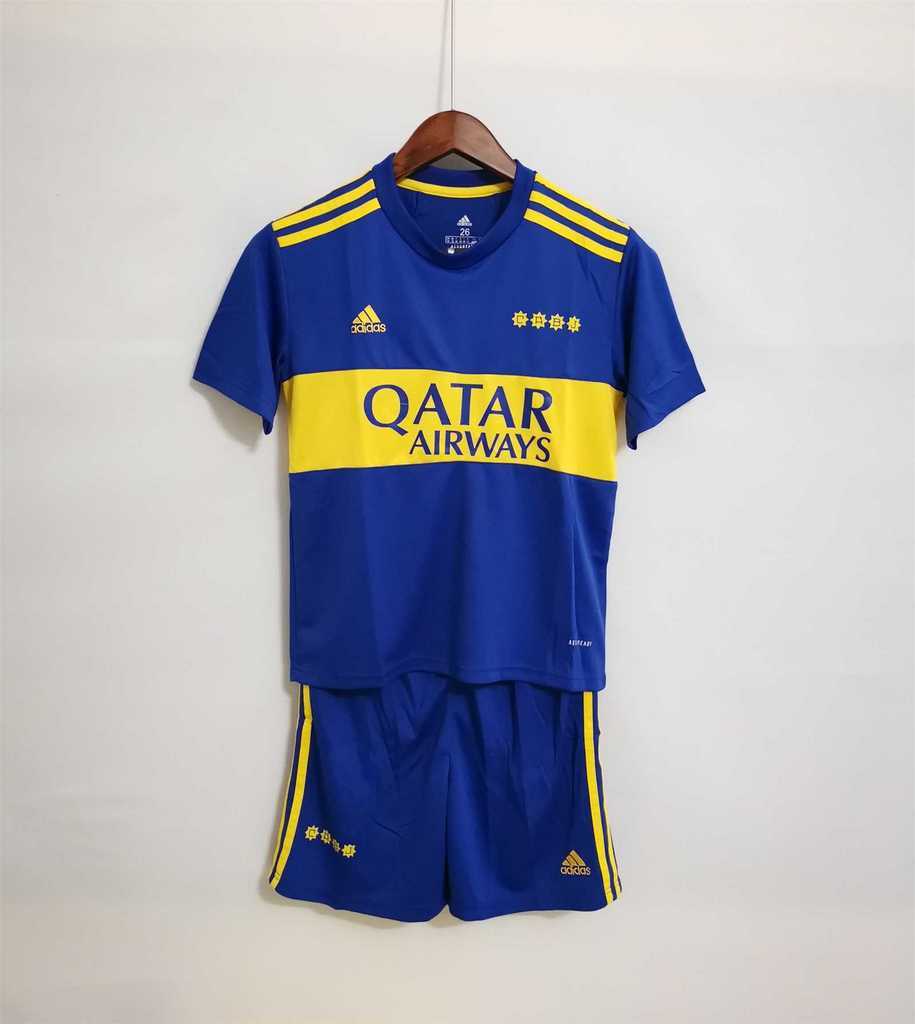 21-22 Boca Juniors home kids kit