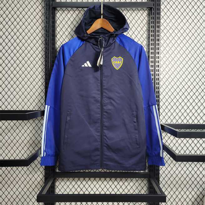 23-24 Boca Juniors royal blue and blue Windbreaker