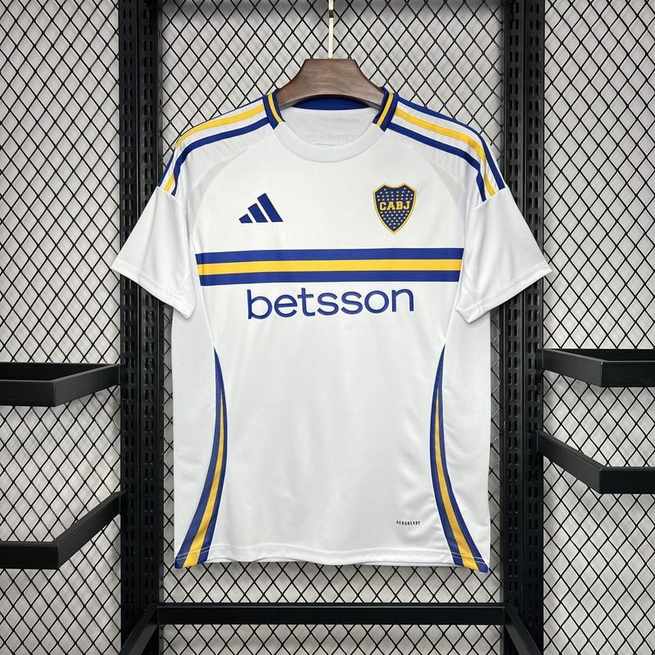 24-25 Boca away white soccer jersey