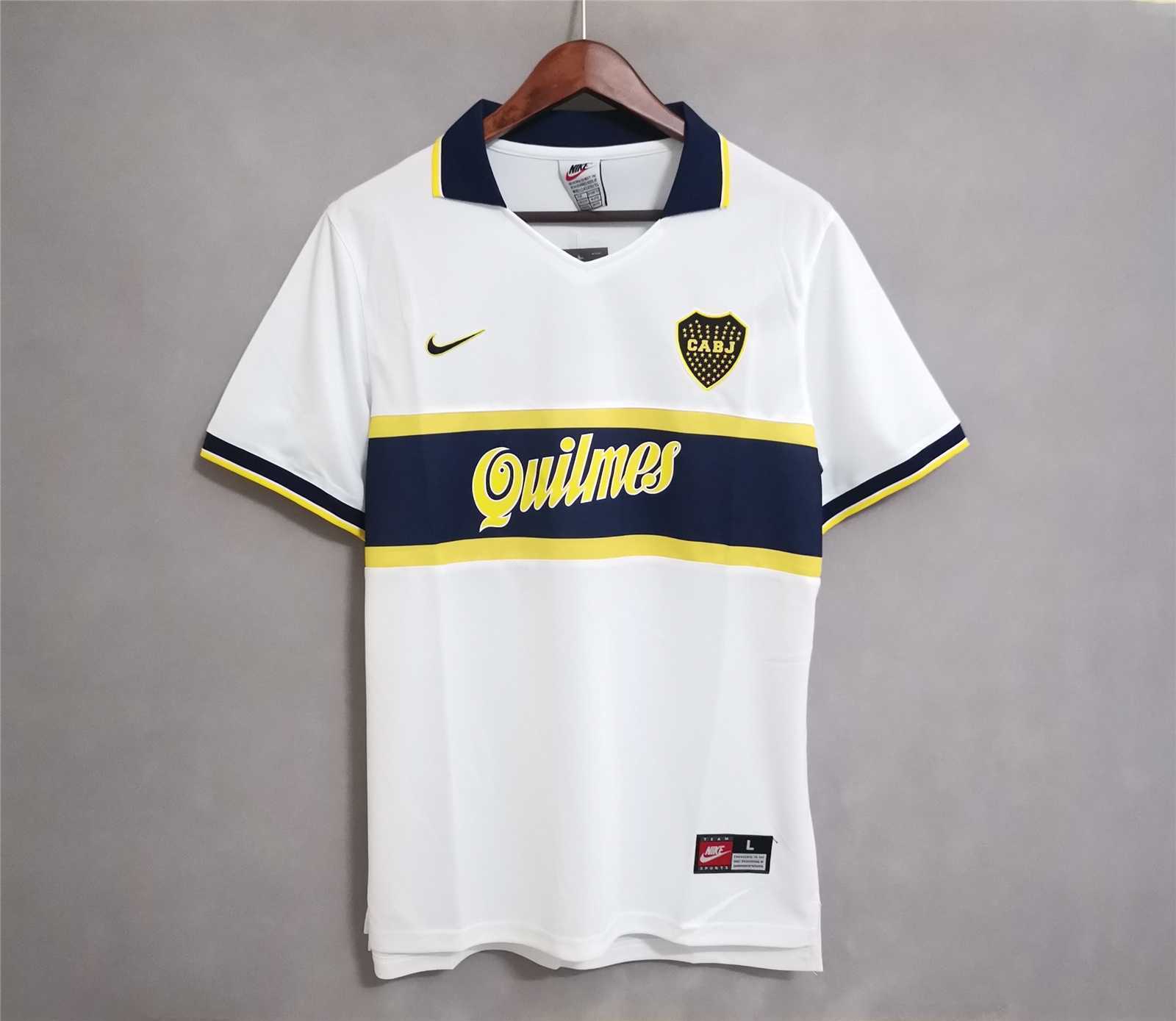 96-97 Boca Juniors extérieur blanc
