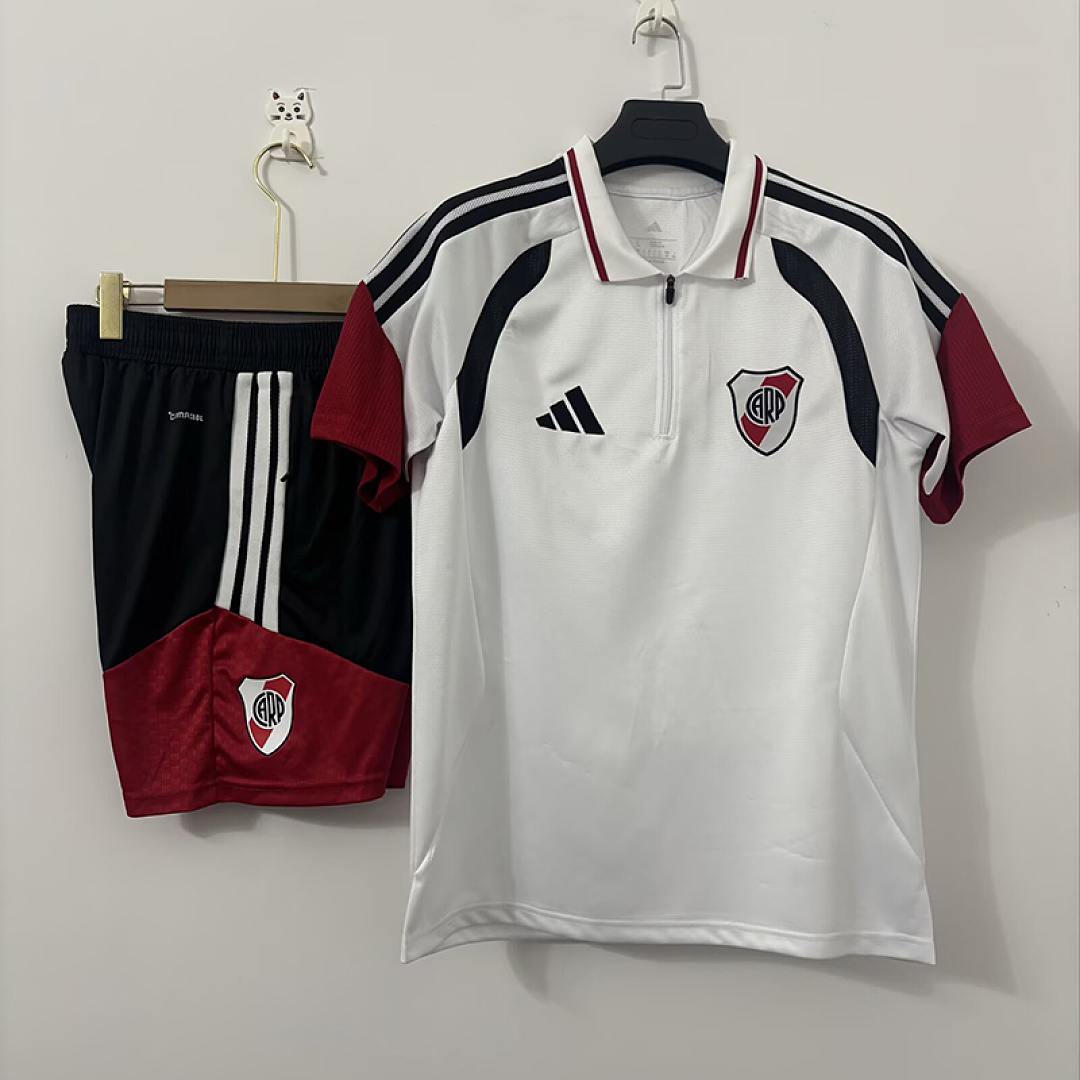 2026/27 River Plate White POLO Suit S-2XL