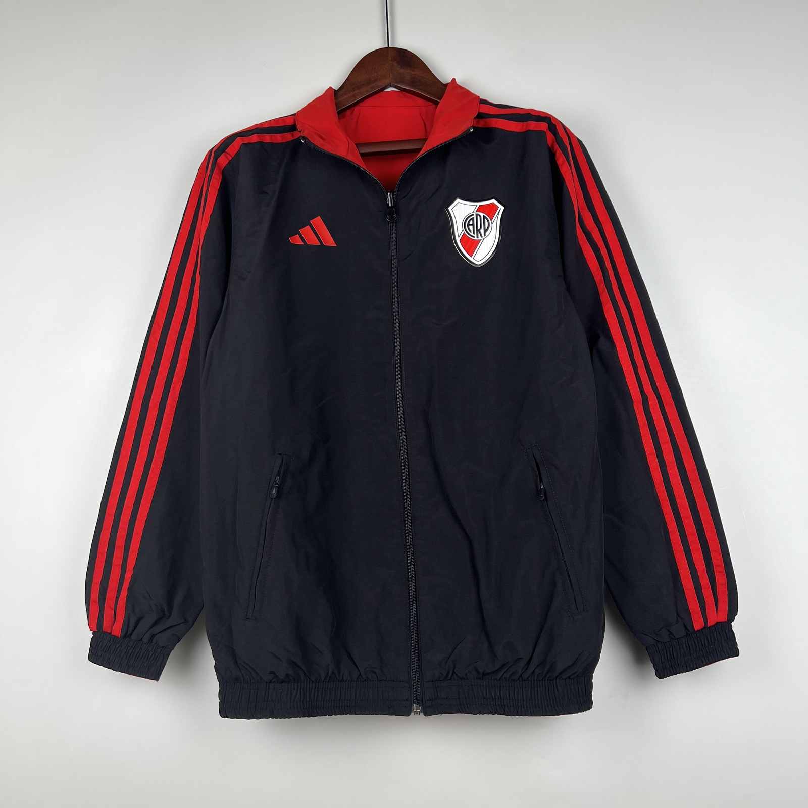 23-24 River Plate Black windbreaker