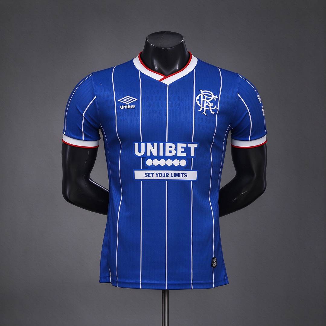 Maillot de football Rangers bleu — 2026/27 · Domicile · Version joueur · tailles S–2XL