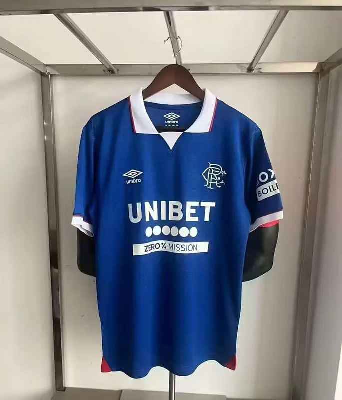 25-26 Rangers home soccer jersey size S-2XL