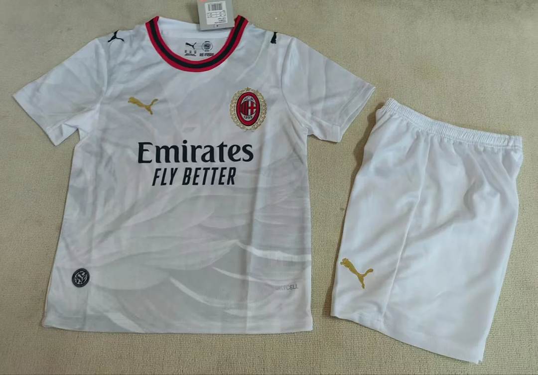 2026/27 AC Milan Away Kids Kit Soccer Jersey 16-28