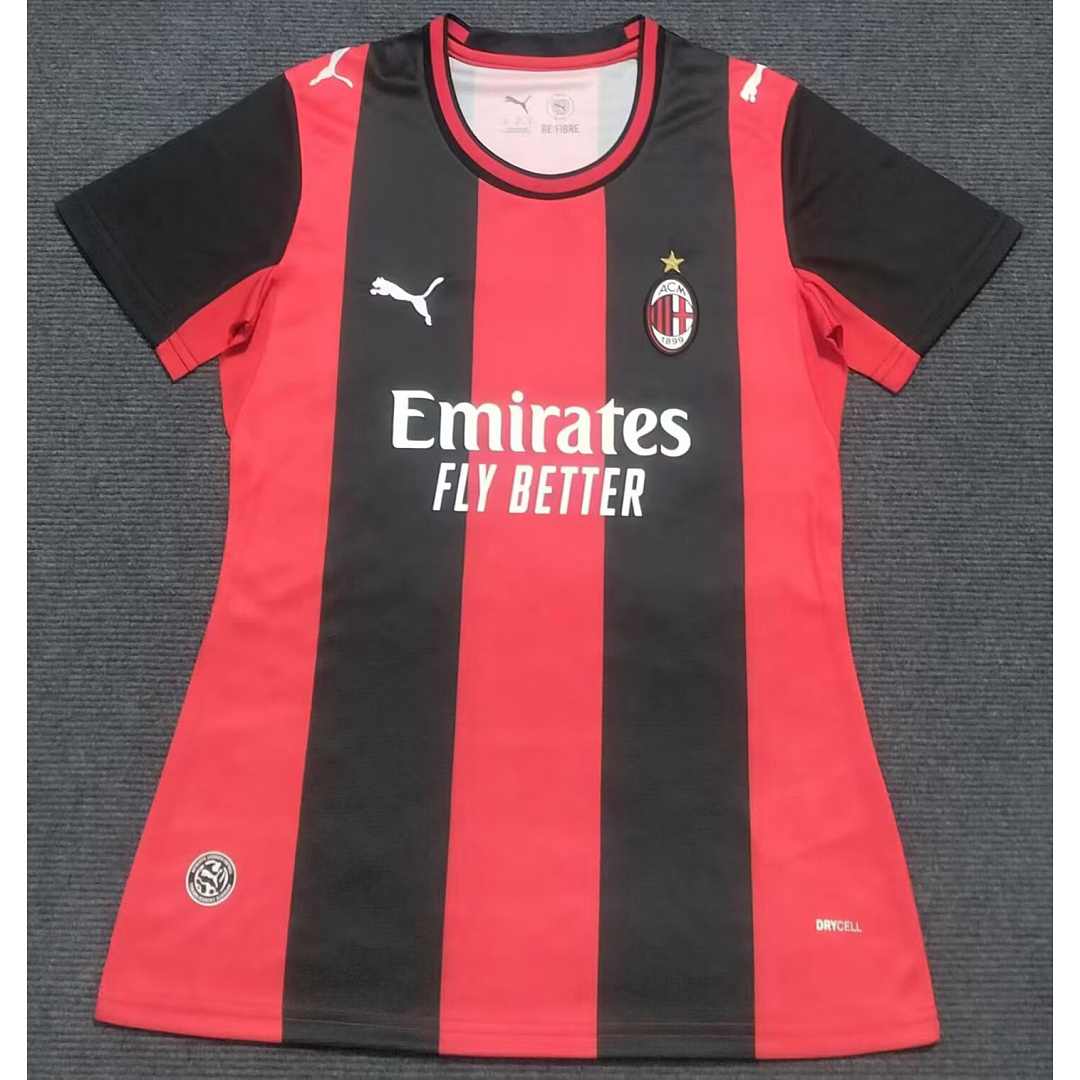 Maillot de football femme AC Milan — 2026/27 · Domicile · tailles S–2XL