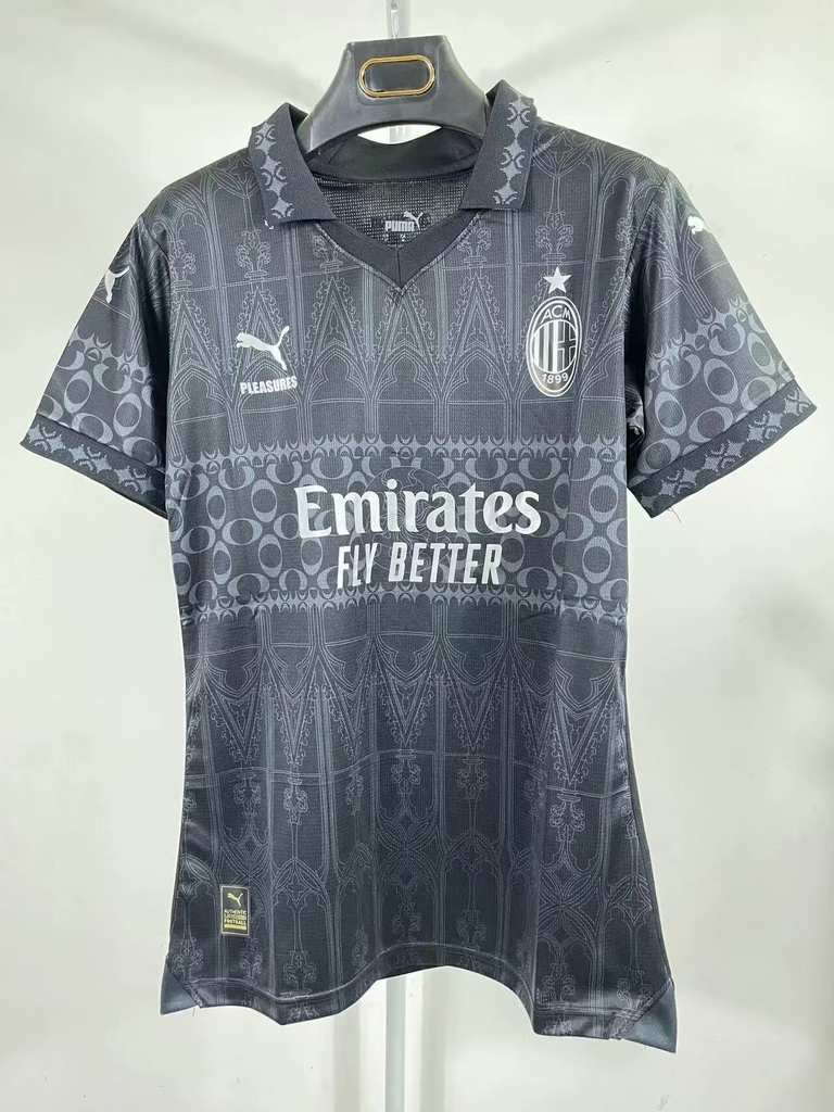 Maillot de football femme 24-25 ACM Pleasure co-branded noir édition