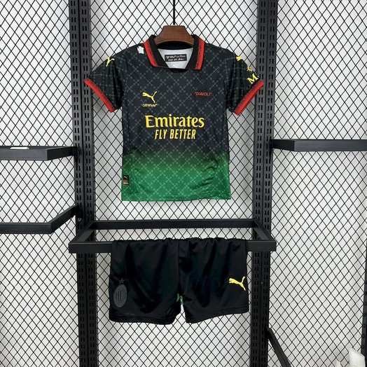 Ensemble de football enfant 25-26 ACM Co-Branded noir édition