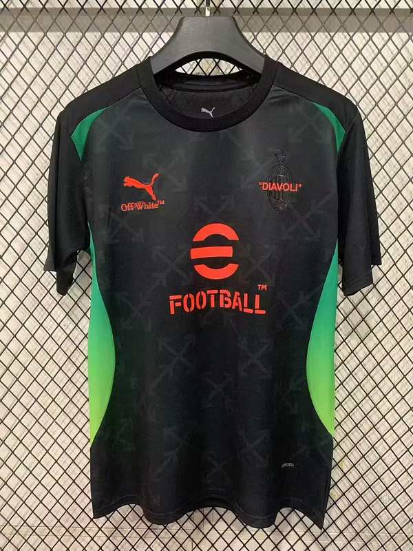 25-26 ACM green and black training jersey