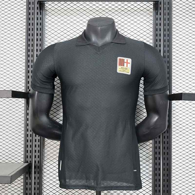 Maillot de football AC Milan 125e noir gardien — 2024/25 · Version joueur · Rétro