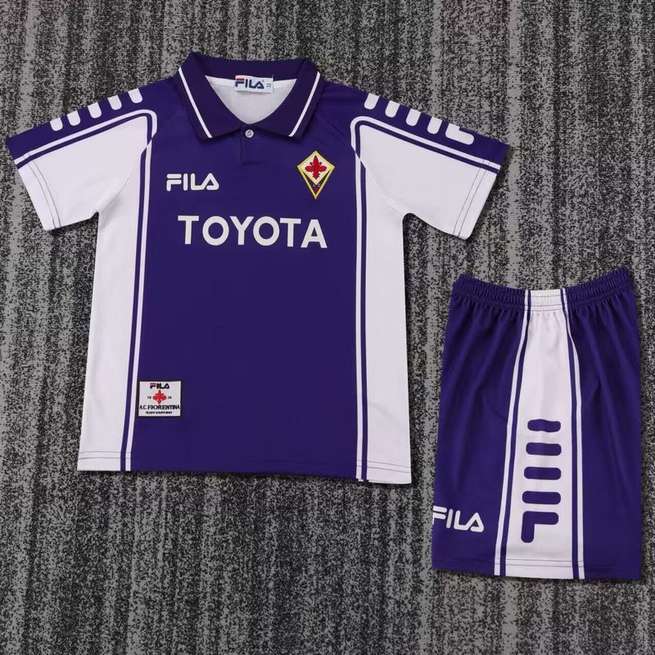 Ensemble de football enfant 99-00 Fiorentina — Domicile · Rétro