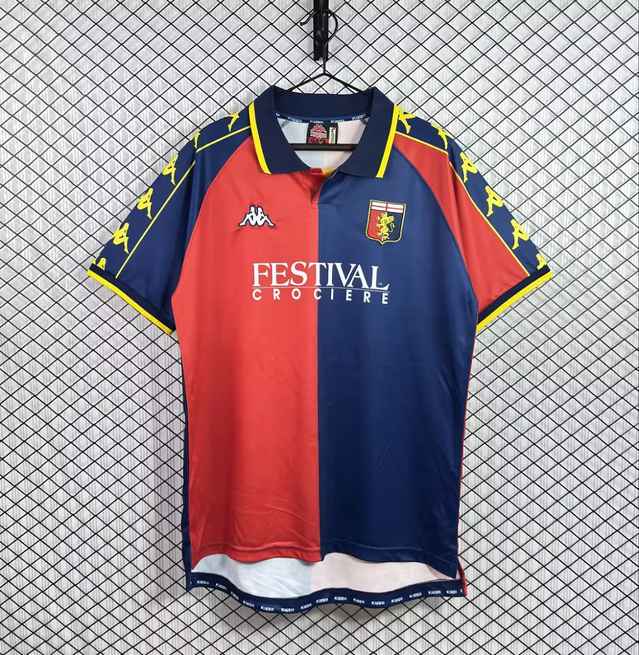 1999/00 Genoa C.F.C. Home Retro Soccer Jersey S-2XL