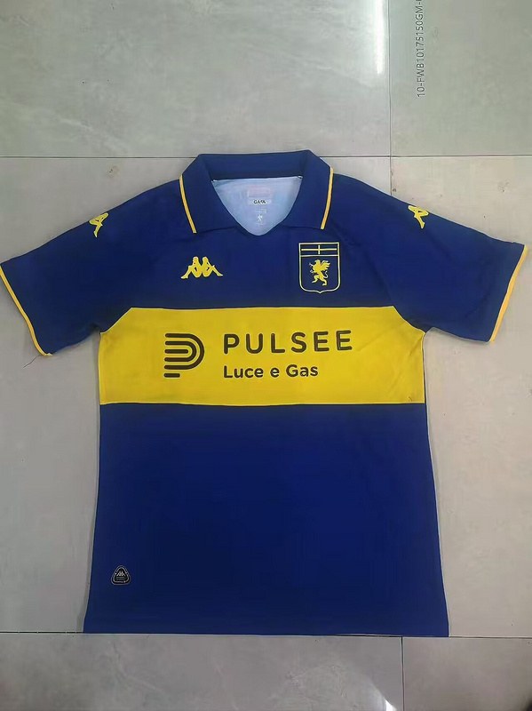 Maillot de football 25-26 Genoa 120e avec sponsor