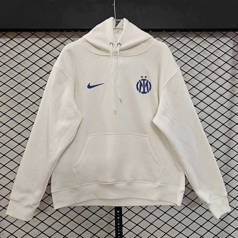 2026/27 Inter Milan White Navy Blue Hoodie S-2XL