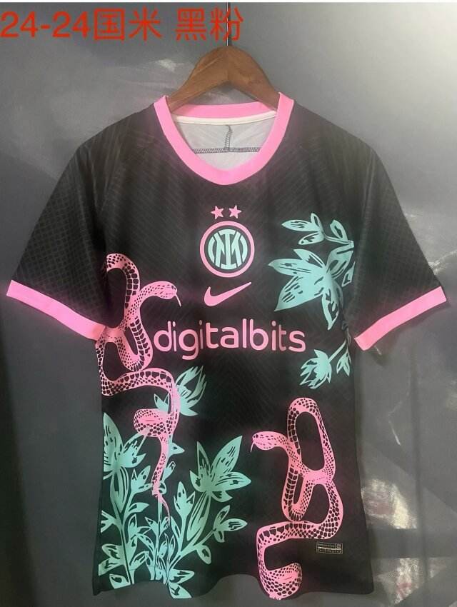 Maillot de football 24-25 INT noir entraînement