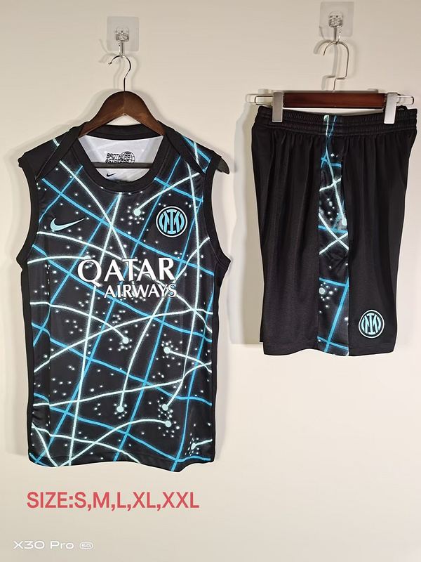 25-26 INT black and blue vest suit