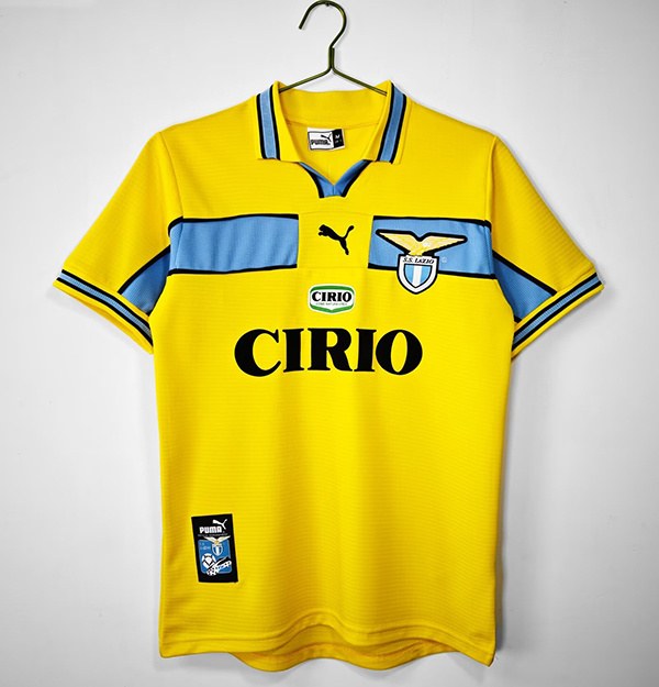 98-99 Lazio yellow retro jersey