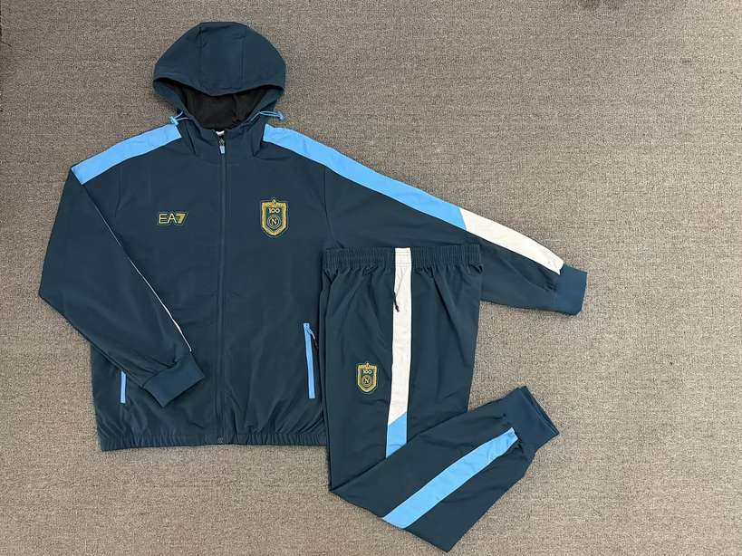 2026/27 Napoli Dark Blue Hoodie Suit S-2XL