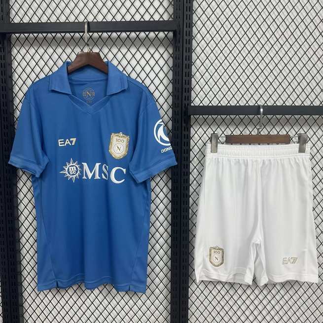 2026/27 Napoli Home Kids Kit Soccer Jersey 16-28