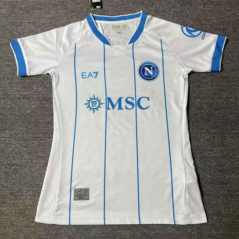 Maillot de football femme Napoli blanc — 2026/27 · Extérieur · tailles S–2XL