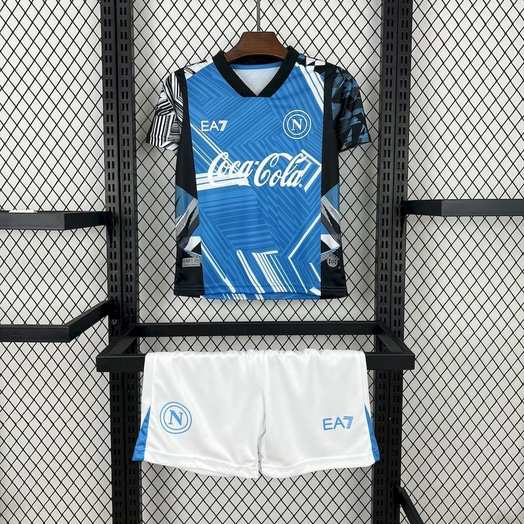 Ensemble de football enfant 24-25 Napoli Coca-Cola collaboration édition