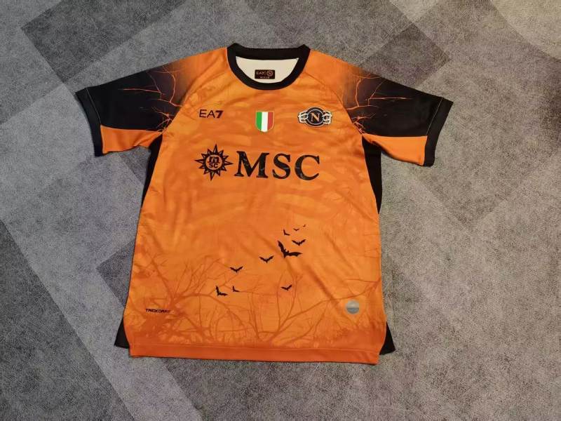 Maillot de football Naples Napoli Halloween version orange — 2025/26 · tailles S–4XL