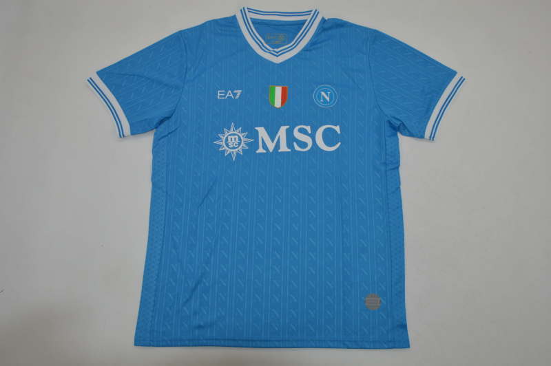 Naples Napoli 2025/26 domicile UCL version taille S-4XL