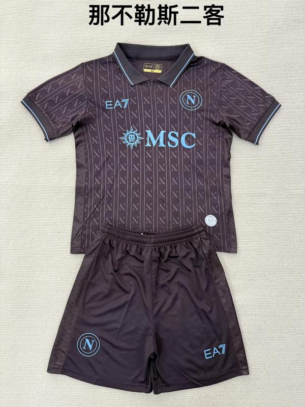 Napoli 2025/26 Third Away Kids Kit