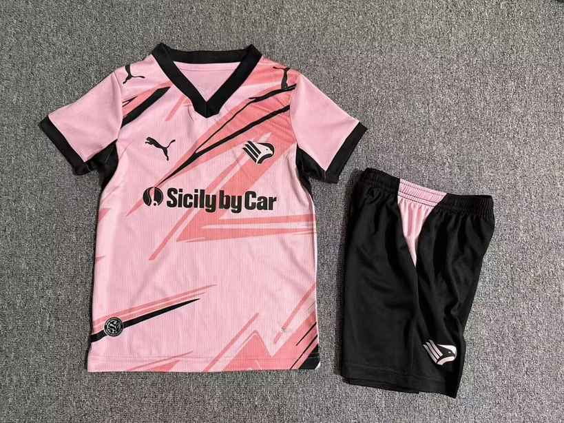 2026/27 Palermo Home Kids Kit Soccer Jersey Size 16-28
