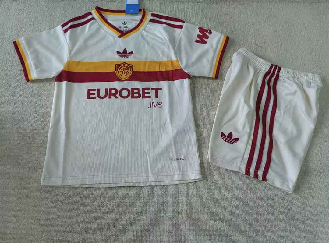 2026/27 AS Roma Away Kids Kit Soccer Jersey 16-28
