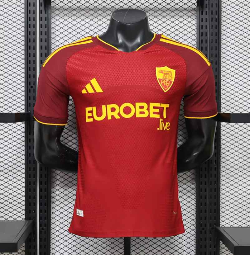 Maillot de football AS Roma — 2026/27 · Domicile · Version joueur · tailles S–XXL