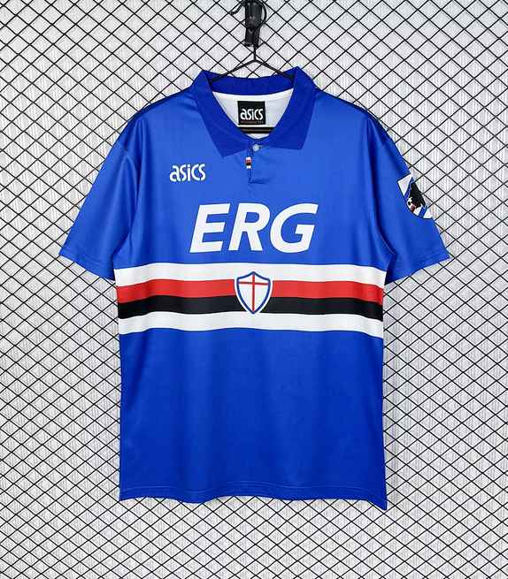 Retro Sampdoria 1993/94 home soccer jersey size S-2XL