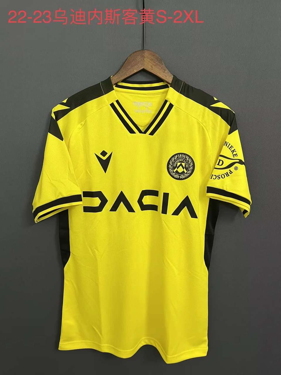 22-23 Udinese Calcio away yellow