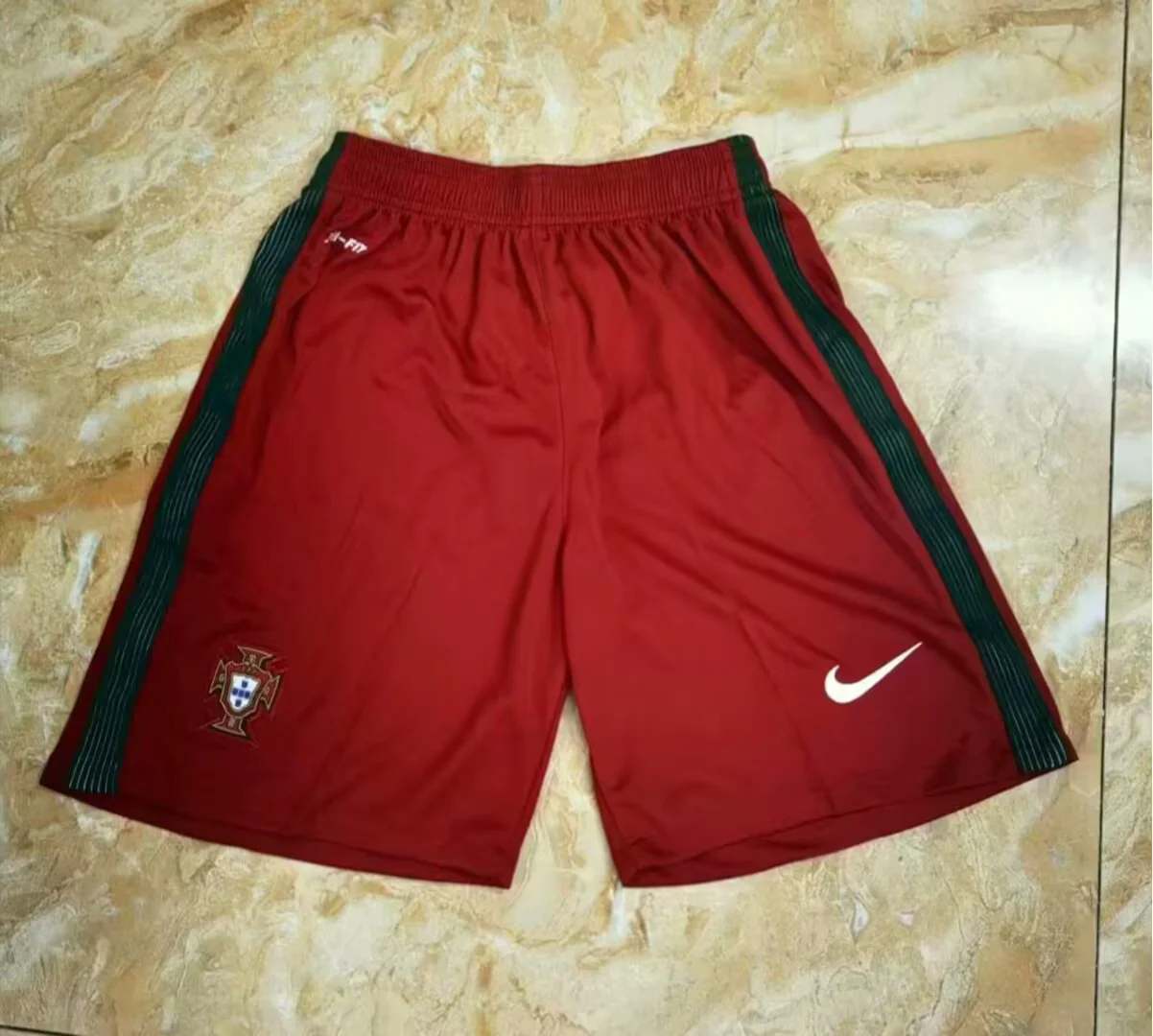 2016 Portugal home shorts Retro 2016 葡萄牙 主场 短裤