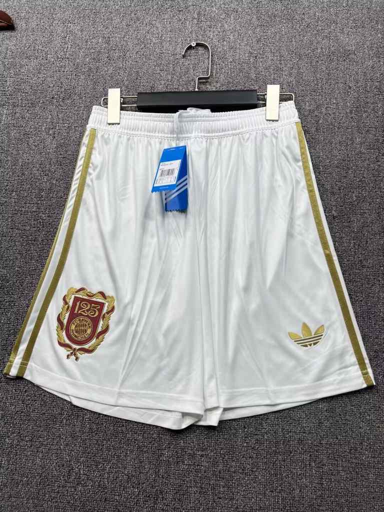 2025 Bayern 125th anniversary white shorts 2025 拜仁 125周年 白色 短裤