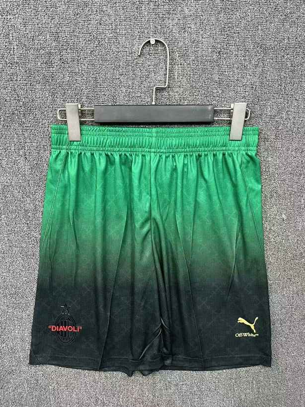 24 25 AC Milan fourth Away Green Black shorts 24 25 AC米兰 三客 绿黑 短裤