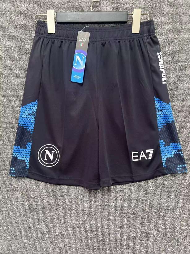 24 25 Napoli black blue shorts 24 25 那不勒斯 短裤
