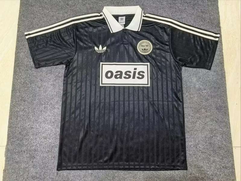 25-26 Adi x Oasis Tour Jacquard Black Jersey