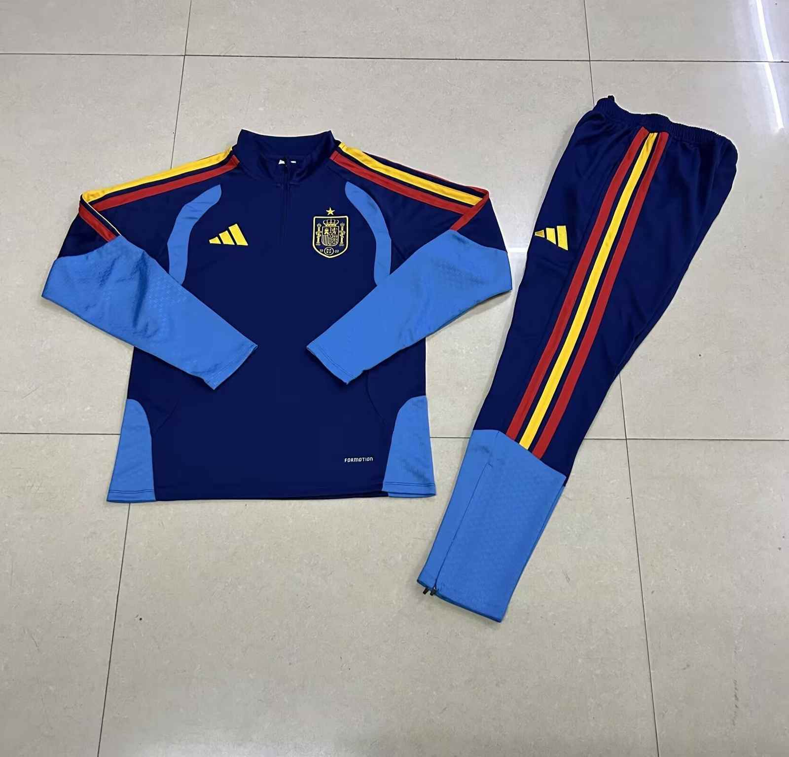 2026 Spain Royal Blue Training Suit 2026 西班牙 宝蓝色 训练服