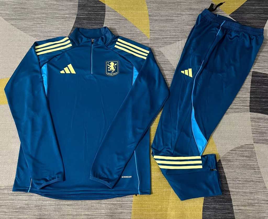 25 26 Aston Villa Training Suit S-2XL 25 26 阿斯顿维拉 半拉 训练服 S-2XL