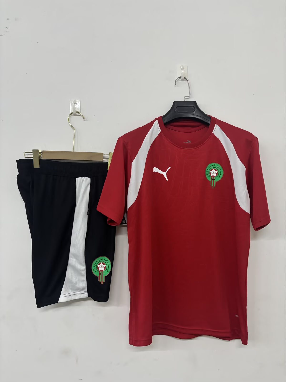 26 27 Morocco red training suits 26 27 摩洛哥 红色 训练短款 S-3XL