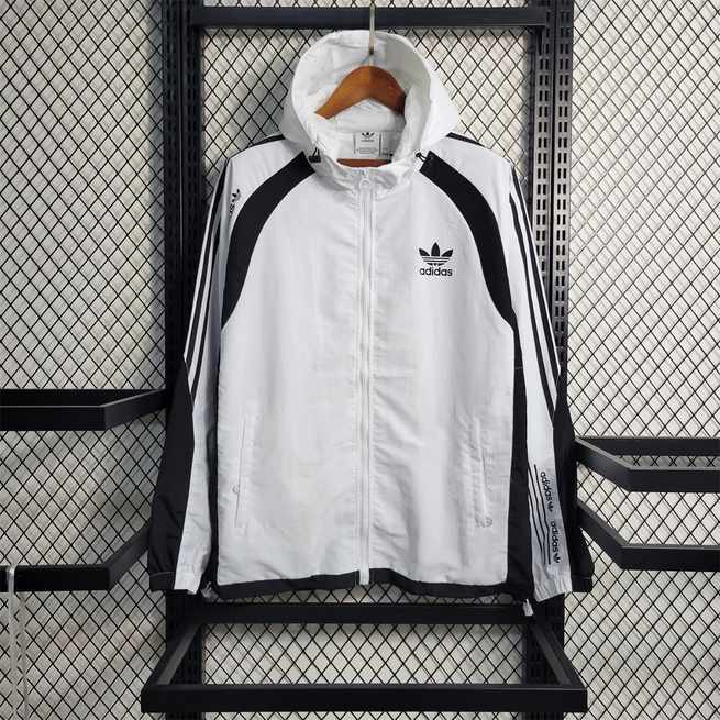 2023 Windbreaker Adidas White with Black