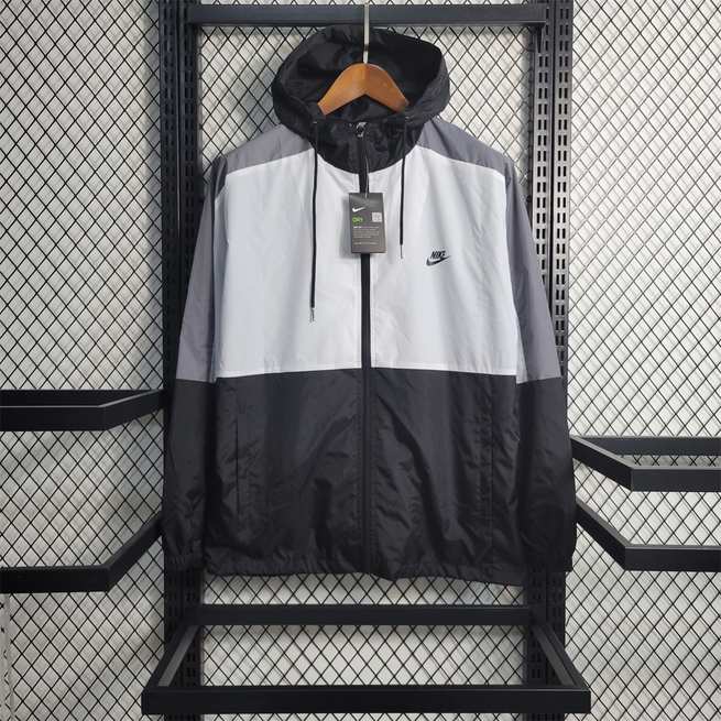 2023 Windbreaker NIKE black and white with gray