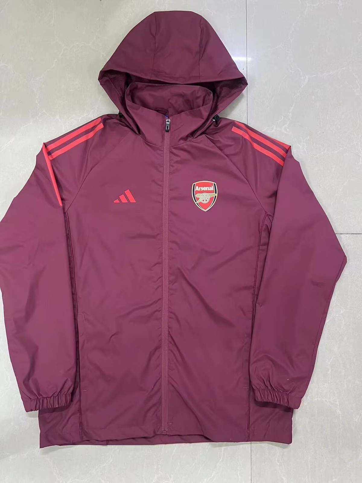 2025 Arsenal windbreaker 2025 阿森纳 棕红色 风衣