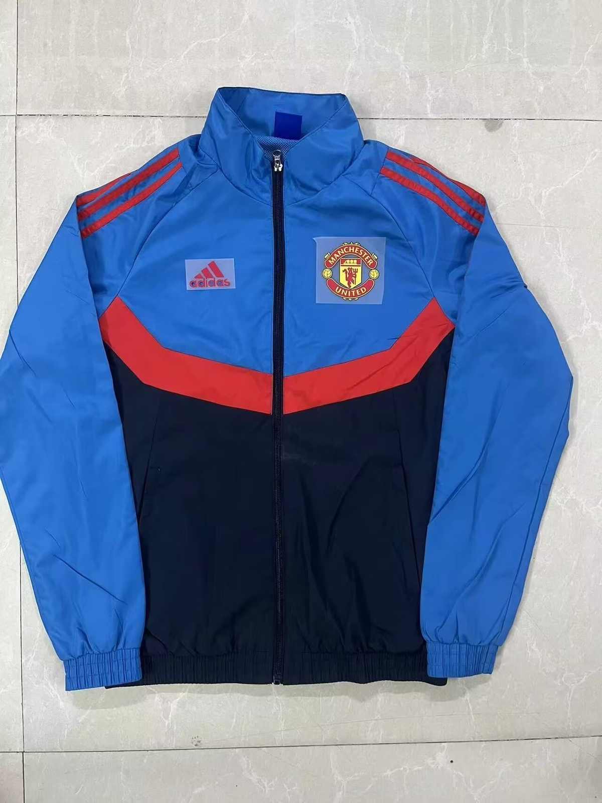 2025 Man United Blue Black Windbreaker 2025 曼联 蓝黑 风衣