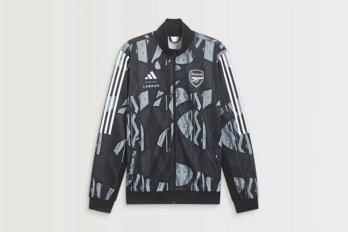 24 25 Arsenal grey Windbreaker Jacket size S-2XL 24 25 阿森纳 风衣